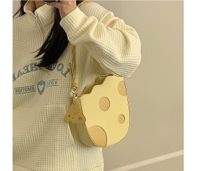 OOMhotsale   2023 niche new women's bag cream yellow color matching armpit bag small bag sweet handheld small bag shoulder bag