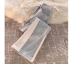 OOMhotsale Homemade! Guangzhou Xintang Town jeans women's autumn design niche trousers high waist slimming wide leg flared pants
